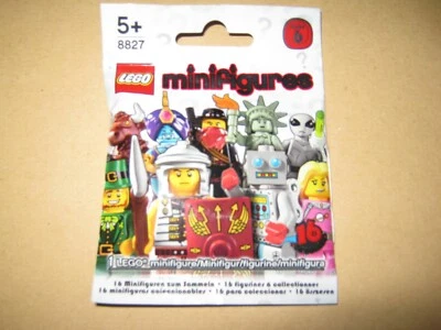 LEGO SERIES 6 MINIFIGURE 8827 NEW SEALED Roman Soldier Surgeon Lady Liberty etc - Image 1 of 2