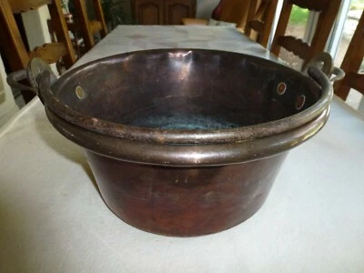 ANCIEN CHAUDRON EN CUIVRE XIXème - Photo 1/3