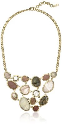 Cole Haan 302936 "Moda Semi Preciosa" Mezcla Piedra Drama Babero Collar Foto 1 de 2