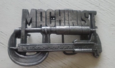 Винтажные инструменты для фрезерования с вырезом и буквами пряжки ремня машиниста 6293 США - Изображение 1 из 4