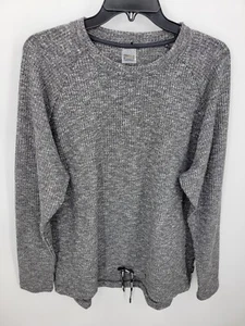 Top Stronger Sweden Activewear para mujer XL gris acanalado manga larga pulóver activo - Imagen 1 de 9