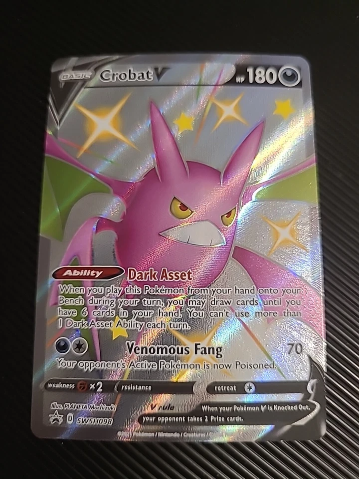 Crobat V - SWSH098 - Pokemon Sword & Shield Promo Ultra Rare Card NM - Image 1 of 2