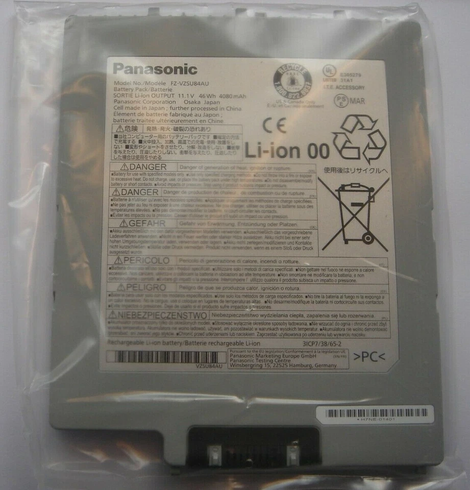 Batterie D'ORIGINE Panasonic FZ-VZSU84 Toughpad FZ-G1 Tablet PC NEUVE Genuine