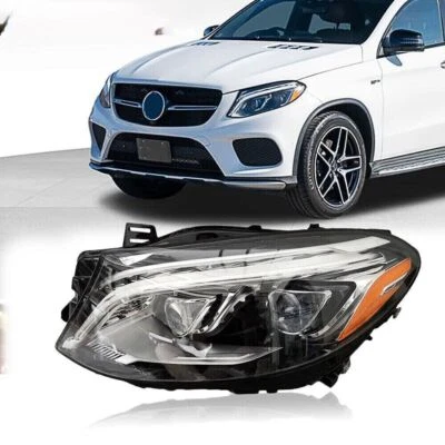Левая светодиодная фара со стороны водителя для Mercedes-Benz GLE 2015–2018 годов выпуска спецификация США - Изображение 1 из 4