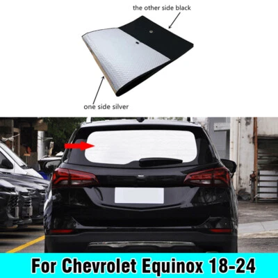 Parabrisas trasero apto para Chevrolet Equinox 18-24 negro plateado parasol de privacidad Foto 1 de 4