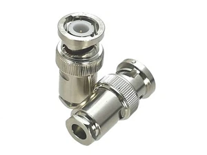 1pcs Connettore BNC maschio spina morsetto RG58 RG142 LMR195 RG400 RF cavo coassiale  - Foto 1 di 4