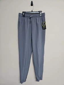 NWT ATHLETIC WORKS Boy's Pants Elastic Waist Drawstring Gray Stretch.Size XL - Picture 1 of 16