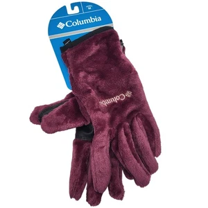Columbia Fast Beauty II Fleece Handschuhe Winter Teddy Damen M burgund lila weich - Bild 1 von 11