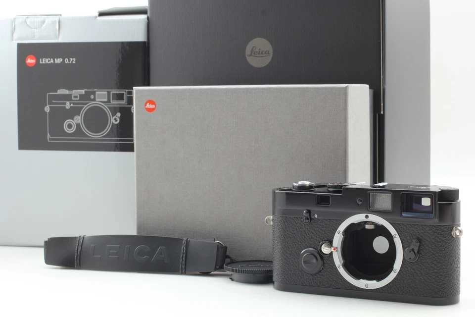 [COMO NUEVO en CAJA] LEICA MP 0.72 telémetro de pintura negra cámara fotográfica de 35 mm de JAPÓN Foto 1 de 4