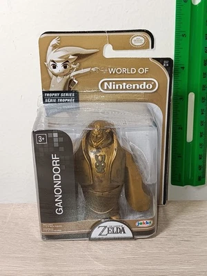 *FREE SHIP* 2.5" GANONDORF GOLD TROPHY Legend of Zelda World of Nintendo Jakks - Image 1 of 2