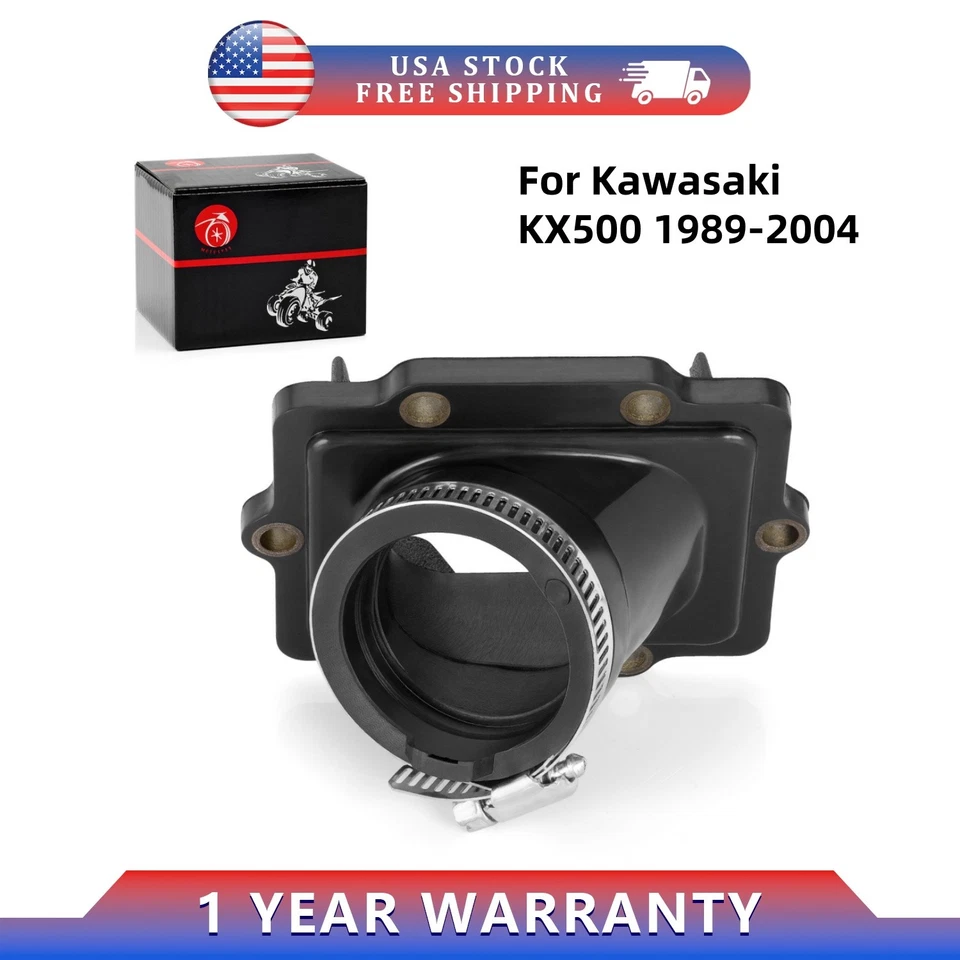 16065-1180 Carburetor Intake Manifold For Kawasaki KX500 1989-2002 2003 2004 - Image 1 of 4