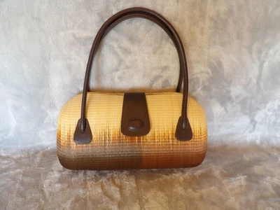 Le Sac Rattan handbag, Ombre design in rich trending browns, elegant and classy - Image 1 of 4