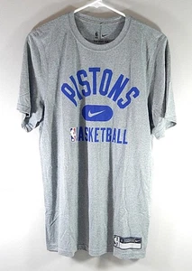 Detroit Pistons Basketball Nike Dri-Fit Team Issued T-Shirt meliert neu Large - Bild 1 von 3