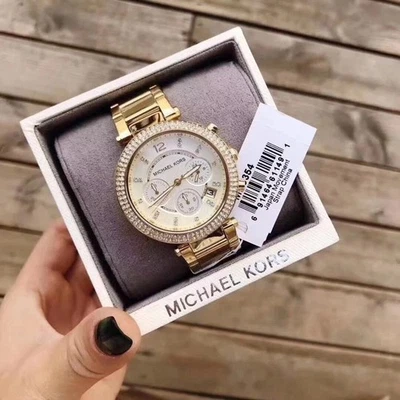 Michael Kors MK-5354 Parker Women’s Quartz Chronograph Gold Stainless Watch - image 1 of 4
