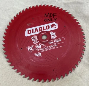 Diablo D1060X 10" x 60-Tooth Fine Finish Circular Saw Blade Hi-ATB 5/8" Arbor - Picture 1 of 8