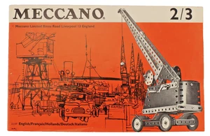 Vintage Meccano Outfits 2/3 Instruction Manual Booklet Printed in England Guide - Picture 1 of 7