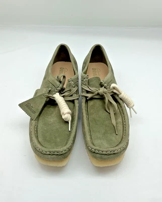 Clarks Originals Wallabee темно-зеленый замшевые туфли женский размер 10 новый - Изображение 1 из 4