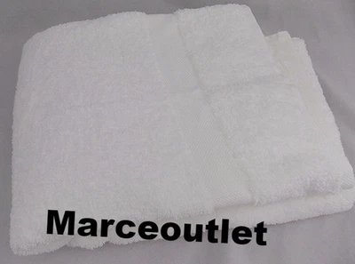 Toalla de baño de algodón Matouk Lotus (juego de dos) 30" x 56" blanca Foto 1 de 2