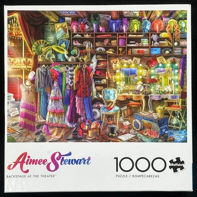 Aimee Stewart Buffalo Games Backstage at The Theater - 1000 Piece Jigsaw EUC - Image 1 of 4
