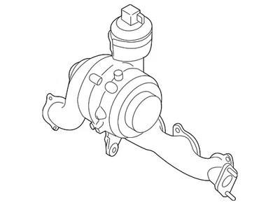 Colector de escape original Volkswagen 03L-253-056 Foto 1 de 2