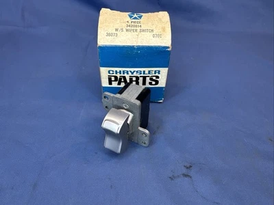 Nuevo de Lote Antiguo Mopar 1968 69 70 Dodge Coronet R/T Satellite Interruptor Limpiaparabrisas con 2 velocidades 3420814 Foto 1 de 4