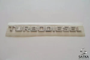 Turbodiesel Schriftzug für Mercedes Typenschild Aufkleber Emblem Logo Heckklappe - Bild 1 von 1