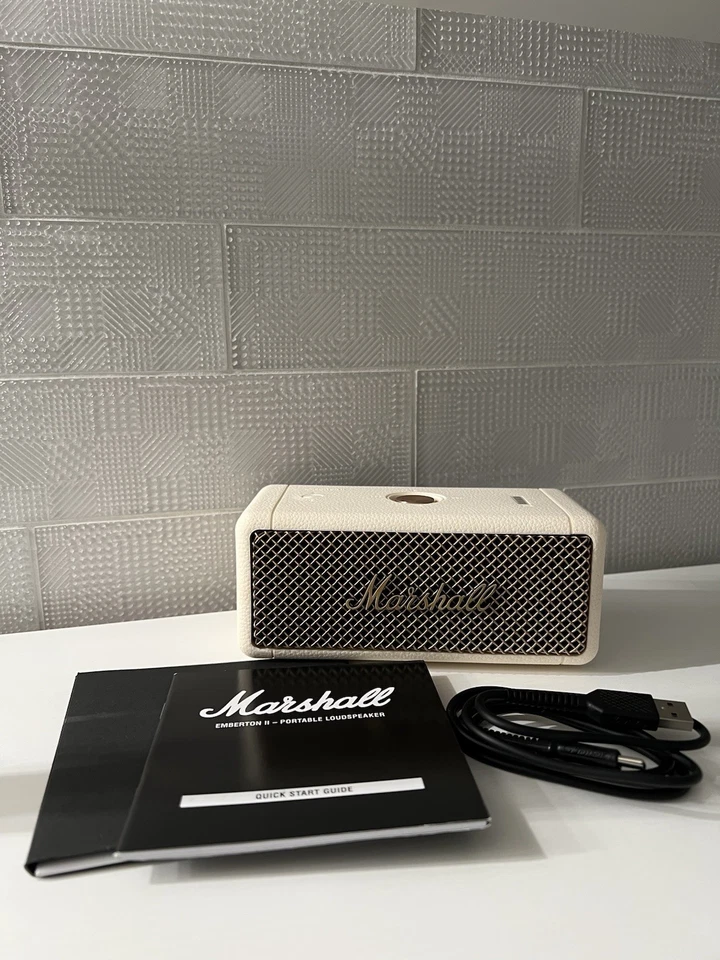 Altavoz Bluetooth Portátil Marshall Emberton II - Crema Envío Rápido - Caja Abierta Foto 1 de 4