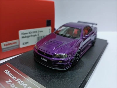 Hpi 1:43 Nissan модифицированный спортивный автомобиль модель Nismo GT-R R34 Z-tune полночь фиолетовый  - Изображение 1 из 4