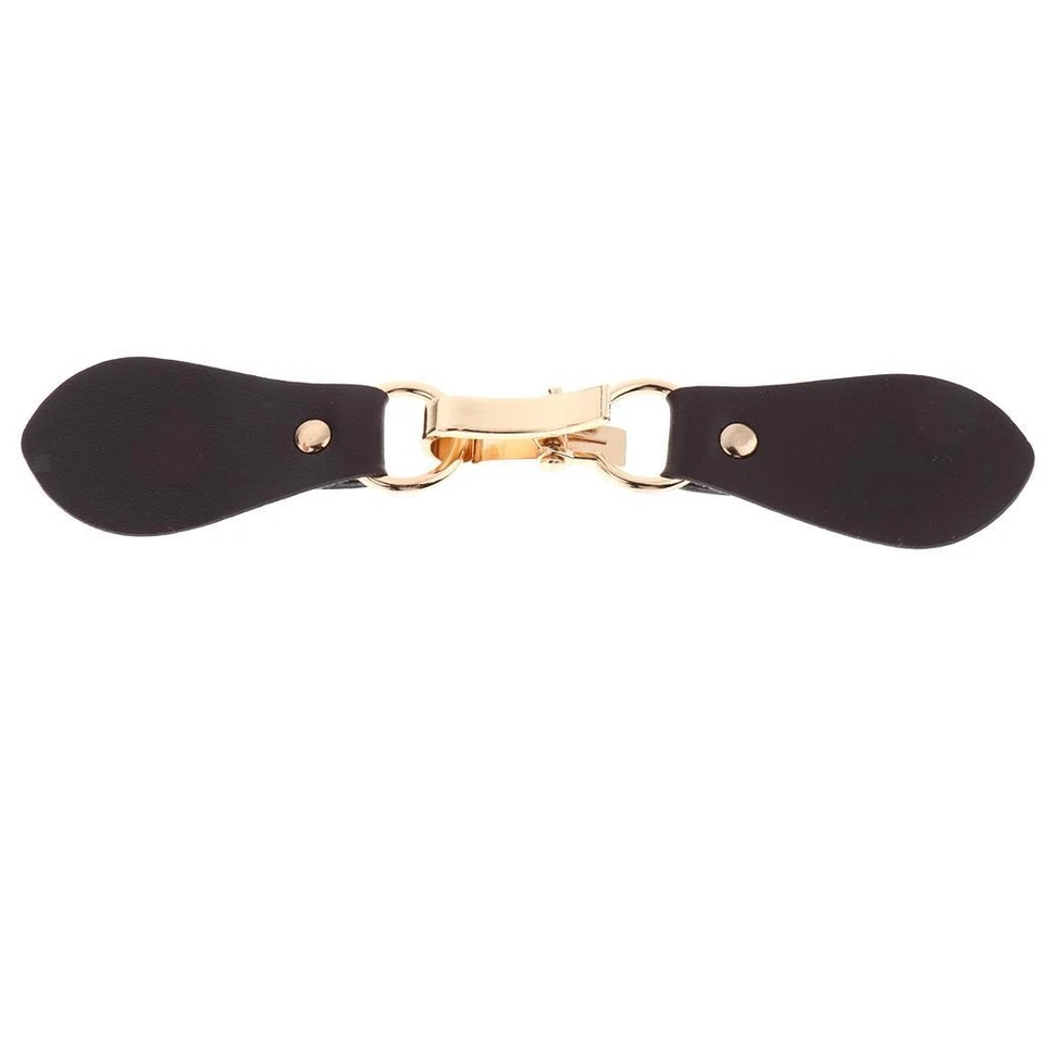 Pair of Leather Closure Toggle Buttons with Metal Buckle - Image 1 of 1