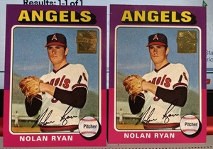 1x🧢 NOLAN RYAN 1999 Topps REIMPRESIONES CONMEMORATIVAS #8 Angels Parallel 1975 #500 - Imagen 1 de 2