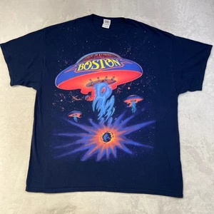 Boston Band T Shirt 2014 World Tour Gildan Heavy Cotton Mens 2XL - Picture 1 of 5