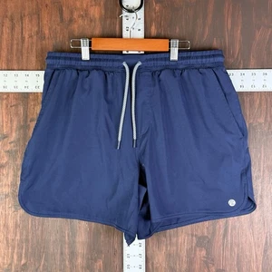 Rhoback Grit Gym Shorts w/Liner and Hidden Media Pocket Navy Blue Men’s Large - Picture 1 of 10