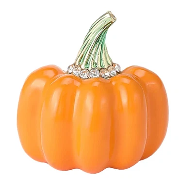 Elegante Broche Calabaza Halloween Cristal Pin Otoño Cosecha Disfraz Joyería Regalo Foto 1 de 4