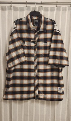 5ive Jungle & Co. Walk of Life Men's 6X Plaid Bl/Gray Sh Sleeve Button Up Shirt - Image 1 of 4