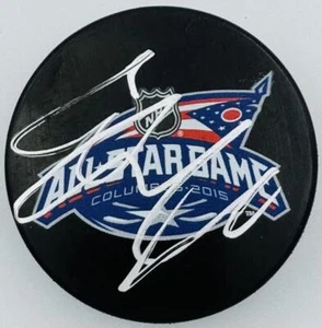 COREY CRAWFORD SIGNED 2015 ALL STAR GAME PUCK CHICAGO BLACKHAWKS AUTOGRAPH J3 - Picture 1 of 1