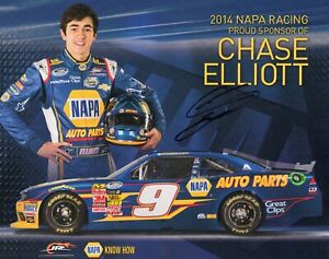 CHASE ELLIOTT HAND SIGNED AUTOGRAPH NASCAR DRIVERS CARD