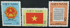 VIETNAM 1980 National Emblems: Flags Arms. Set of 3. Mint Never Hinged SG370/372