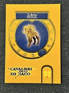 CAVALIERI DELLO ZODIACO •carte collezionabili card game ARIETE 52/52
