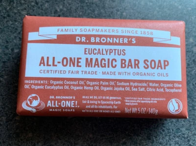 Dr. Bronner's All-One EUCALYPTUS Magic Bar мыло - конопля и органические масла 5 унций  - Изображение 1 из 4