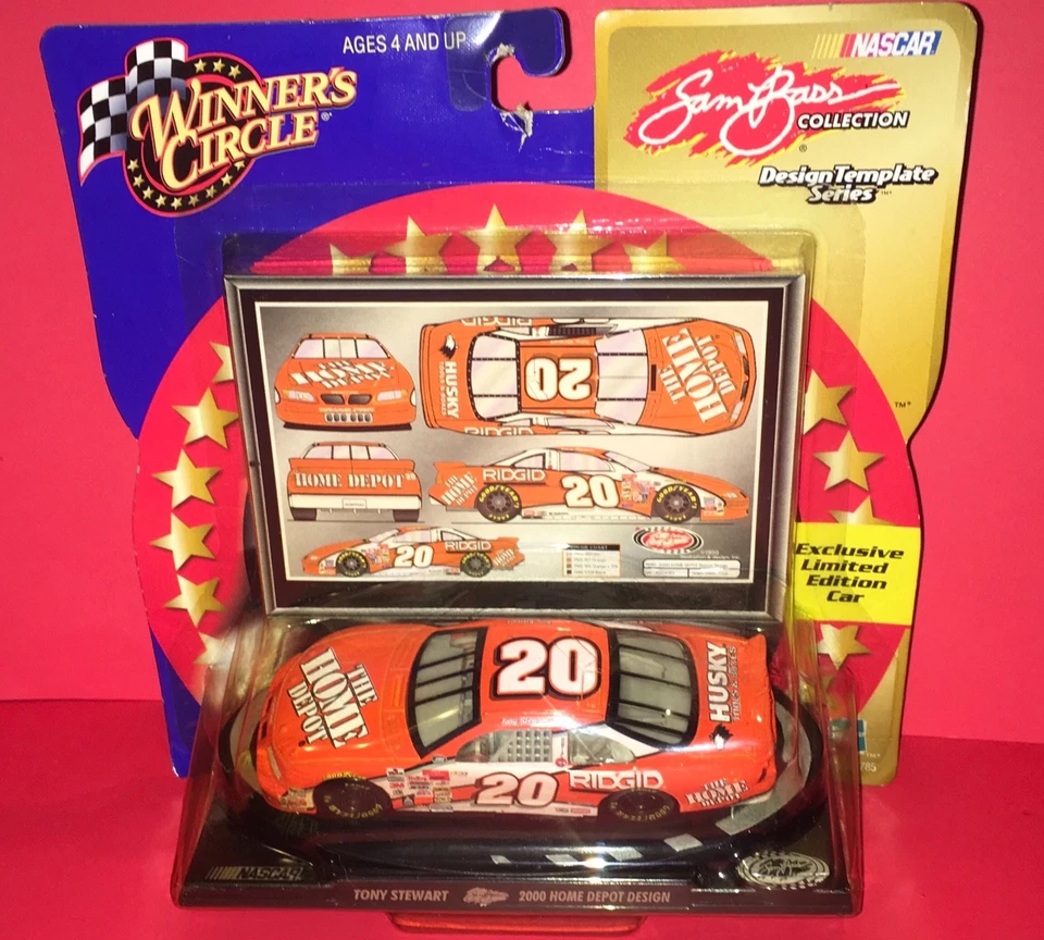 2000 NASCAR Winner's Circle Sam Bass Collection Home DEPOT Tony Stewart #20-
