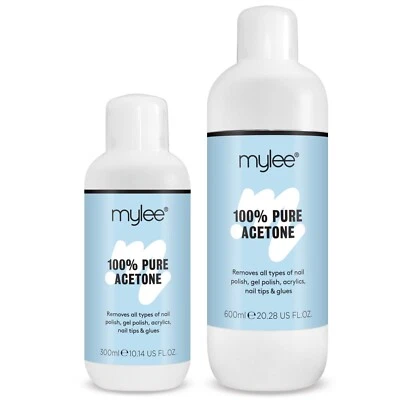 Mylee 100% Pure Acetone Superior Quality Nail Polish Remover UV/LED GEL Soak Off