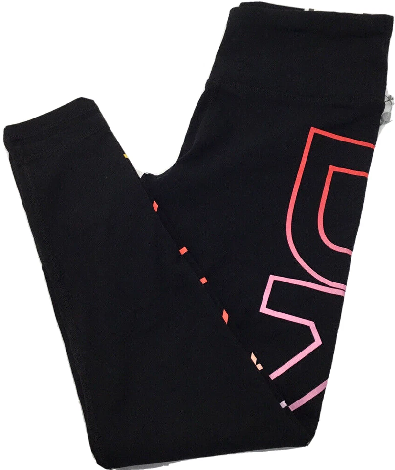 DKNY Sports Womens Cropped printed stretch-cotton jersey leggings, Black [XS] - Image 1 of 1