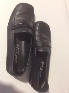 What's What Loafers By Aerosoles Black S 8 M Preowned - Picture 1 of 9