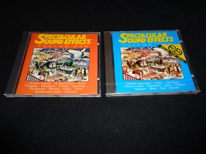 LOT DE 2 CD LIBRARY SPECTACULAR SOUND EFFECTS VOL.1 + 2 / UK PRESS - Picture 1 of 1