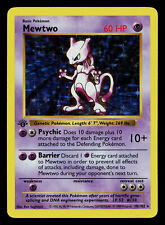 Pokemon Card - 1st Edition Mewtwo Base Set (Shadowless) 10/102 Holo Rare