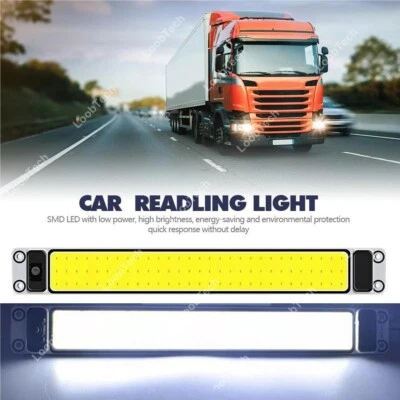 87LED Reading Light 12-24V Car Interior Ceiling Lamp w/On Off Switch For Truck - Image 1 of 4