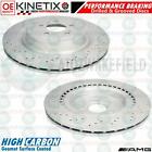 For Mercedes E63s Amg 17- High Carbon Rear Drilled Grooved Brake Discs Set 360Mm