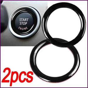 1/2pcs Car Engine One Start Stop Push Button Ignition Key Circle Sticker Trim - Picture 1 of 26