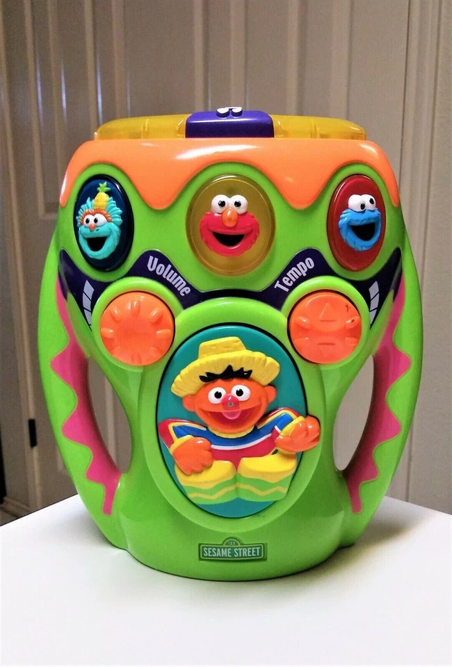 Tambor bongo musical de Plaza Sésamo de colección Foto 1 de 3