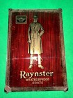 Antique Reverse Painted Glass Clothing Advertising Trade Sign US Rubber ￼company